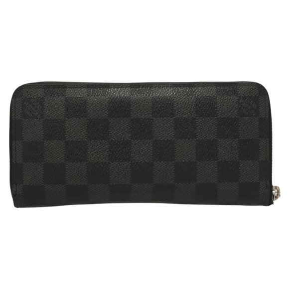 LOUIS VUITTON Damier Graphite Zippy Wallet Vertical N63095 LV Auth SW1050 - Picture 2 of 16